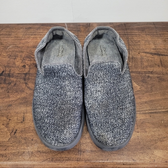 allbirds Grey/Black Wool Loungers Slip-on Slippers Women's sz 9 - Picture 6 of 10